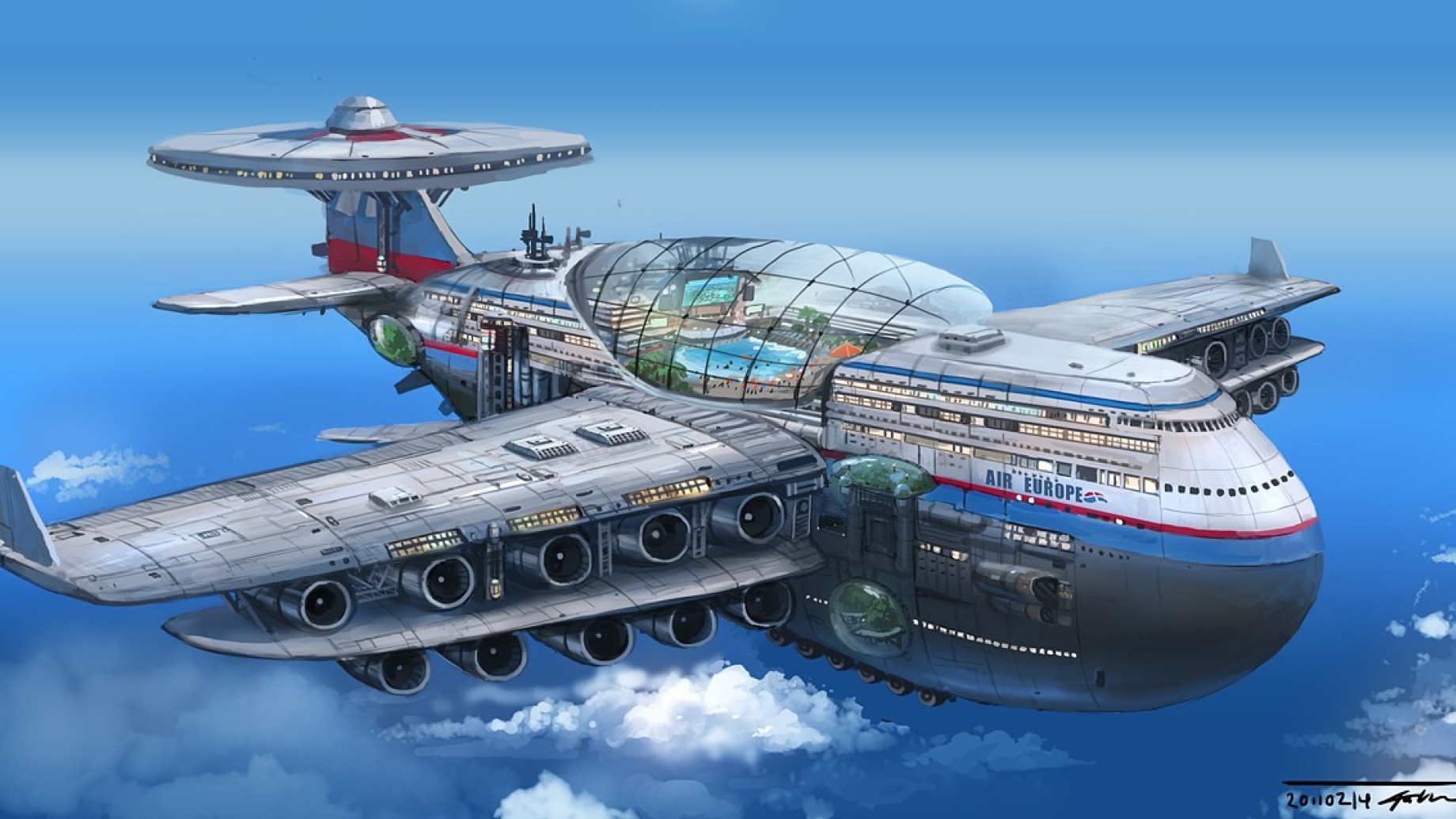 Ecco Sky Cruise: l'hotel volante che potrà rimanere nei cieli per anni